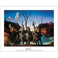 Clock Explosion by Salvador Dali Art Print Poster 36x24